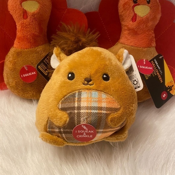 Vibrant Life Dog Toys Turkey And Squirrel Fall Bundle Lot Of Three‎ Pet Toy - Picture 3 of 5
